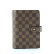 Vintage Bruine Stoffen Agenda Louis Vuitton Vintage , Brown , Unisex