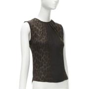 Pre-owned Silk tops Giambattista Valli Pre-owned , Brown , Dames