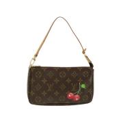 Tweedehands Bruine Canvas Louis Vuitton Portemonnee Louis Vuitton Vint...