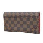 Pre-owned Fabric wallets Louis Vuitton Vintage , Red , Dames