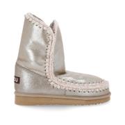 Beige Shearling Winterlaarzen Mou , Beige , Dames