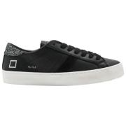 Zwarte Lage Kalf Sneakers D.a.t.e. , Black , Dames