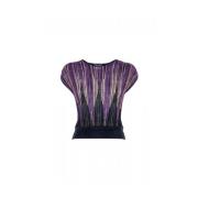 Glitter Gebreide Wollen Top Nenette , Purple , Dames