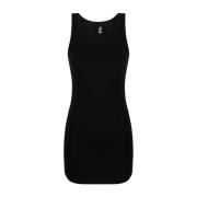 Zwarte Stretch Katoen Modal Tank Top Thom Krom , Black , Dames