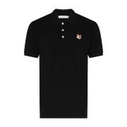 Polo met Patch Logo Maison Kitsuné , Black , Heren