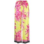 Wide Trousers Ermanno Scervino , Yellow , Dames