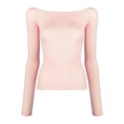 Roze Vrouwelijke Longsleeve Top MM6 Maison Margiela , Pink , Dames
