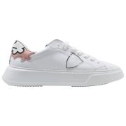 Lage Temple Sneakers in Blanc Rose Philippe Model , Multicolor , Heren