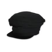 Zwarte wollen hoed met klep voor vrouwen Yohji Yamamoto , Black , Dame...