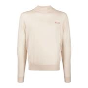 Talc Turtleneck Trui Marni , Beige , Heren