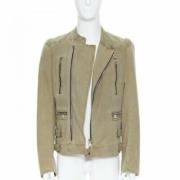 Pre-owned Cotton outerwear Balmain Pre-owned , Green , Dames