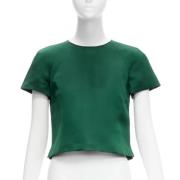 Pre-owned Silk tops Valentino Vintage , Green , Dames