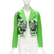 Pre-owned Polyester outerwear Dior Vintage , Green , Dames