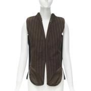 Pre-owned Wool tops Maison Margiela Pre-owned , Brown , Dames