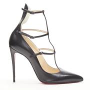 Pre-owned Leather heels Christian Louboutin Pre-owned , Black , Dames