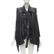 Pre-owned Leather outerwear Balenciaga Vintage , Black , Dames