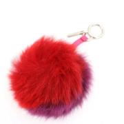 Pre-owned Fur key-holders Fendi Vintage , Red , Dames