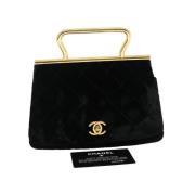 Pre-owned Leather handbags Chanel Vintage , Black , Dames