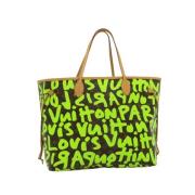 Pre-owned Canvas louis-vuitton-bags Louis Vuitton Vintage , Green , Da...