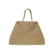 Tweedehands Beige Leren Gucci Schoudertas Gucci Vintage , Beige , Dame...