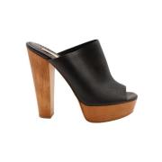 Pre-owned Canvas heels Stella McCartney Pre-owned , Black , Dames