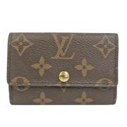 Tweedehands Bruin Canvas Louis Vuitton Portemonnee Louis Vuitton Vinta...