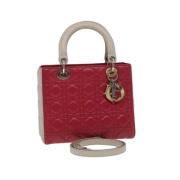 Pre-owned Leather handbags Dior Vintage , Red , Dames