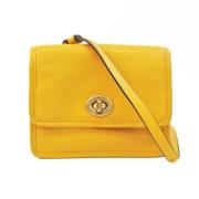 Pre-owned Leather crossbody-bags Coach Pre-owned , Yellow , Dames