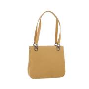 Pre-owned Leather shoulder-bags Salvatore Ferragamo Pre-owned , Beige ...