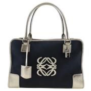 Pre-owned Canvas handbags Loewe Pre-owned , Blue , Dames
