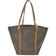 Tweedehands gecoate canvas tas Louis Vuitton Vintage , Brown , Dames