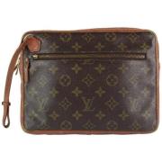 Tweedehands koppeling Louis Vuitton Vintage , Brown , Dames