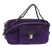 Pre-owned Canvas prada-bags Prada Vintage , Purple , Dames