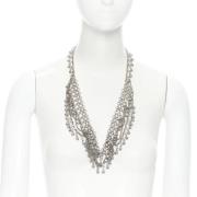 Pre-owned Metal necklaces Saint Laurent Vintage , Gray , Dames
