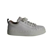 Pre-owned Leather sneakers Chloé Pre-owned , White , Dames