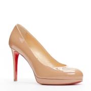 Pre-owned Leather heels Christian Louboutin Pre-owned , Beige , Dames