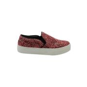 Tweedehands Rode Katoenen Celine Sneakers Celine Vintage , Red , Dames