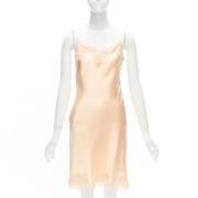 Pre-owned Silk dresses Dolce & Gabbana Pre-owned , Beige , Dames