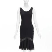 Pre-owned Silk dresses Dior Vintage , Black , Dames