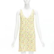 Pre-owned Fabric dresses Chanel Vintage , Yellow , Dames