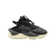 Pre-owned Leather sneakers Yohji Yamamoto Pre-owned , Black , Dames