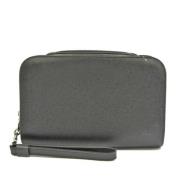 Pre-owned Leather clutches Louis Vuitton Vintage , Black , Dames