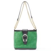 Pre-owned Suede gucci-bags Gucci Vintage , Green , Dames