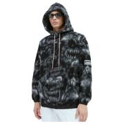 Monster Fleece Hoodie Aries , Black , Heren