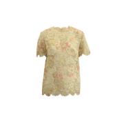 Pre-owned Cotton tops Valentino Vintage , Beige , Dames