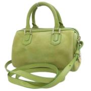 Pre-owned Suede handbags Armani Pre-owned , Green , Dames
