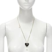 Pre-owned Metal necklaces Chanel Vintage , Black , Dames