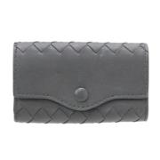 Pre-owned Leather wallets Bottega Veneta Vintage , Gray , Dames