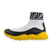 Pre-owned Rubber sneakers Fendi Vintage , Yellow , Dames