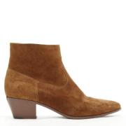 Pre-owned Suede boots Saint Laurent Vintage , Brown , Dames